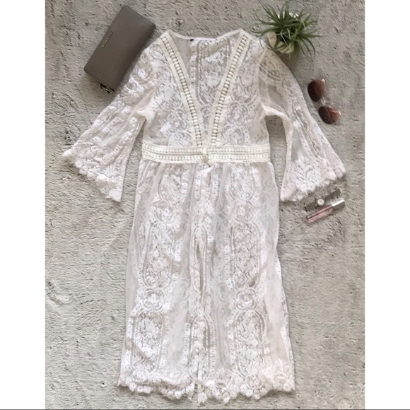 Francesca's Collections Tops - SOLD ✨ Francesca’s Sheer Lace Kimono